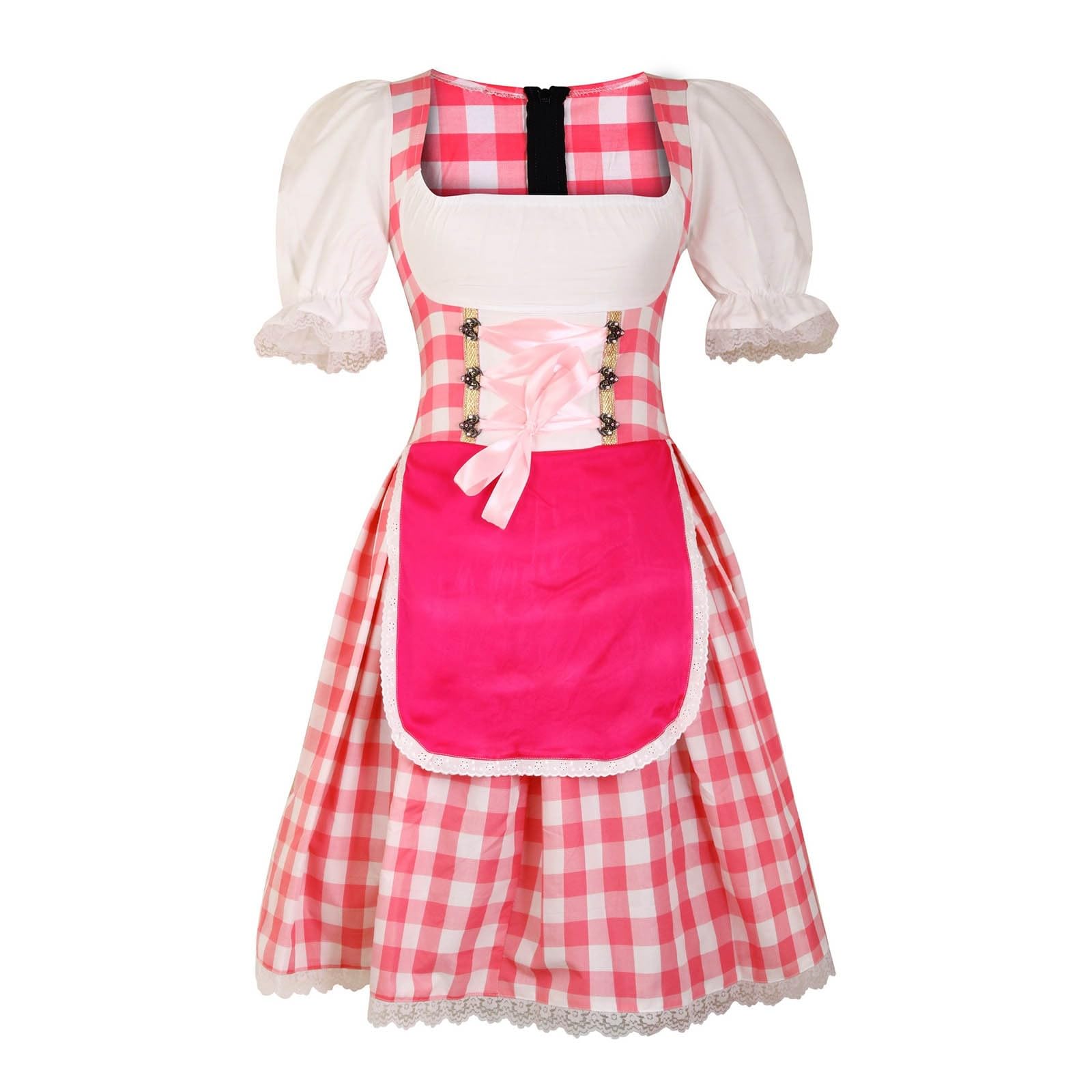 Abiti da Cerimonia Donna Vestito Dirndl Donna Abito da Festa della Birra Elegante Abito da per Palcoscenico e Cosplay Festivo Scintillante Abito da Festival Trachten Halloween