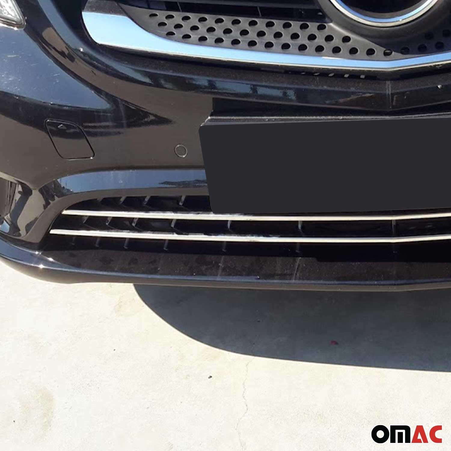 OMAC Front Bumper Trim Molding for Mercedes Metris 2016-2024 Stainless Steel 2x