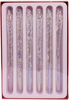 Kurt Adler 7-inch 6pc Glass Iridescent Icicle Ornaments
