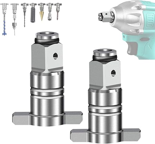 MOONDKIST 2 piezas de llave eléctrica de 18 V, pieza de llave de impacto eléctrica sin escobillas, eje de llave inalámbrica de doble uso