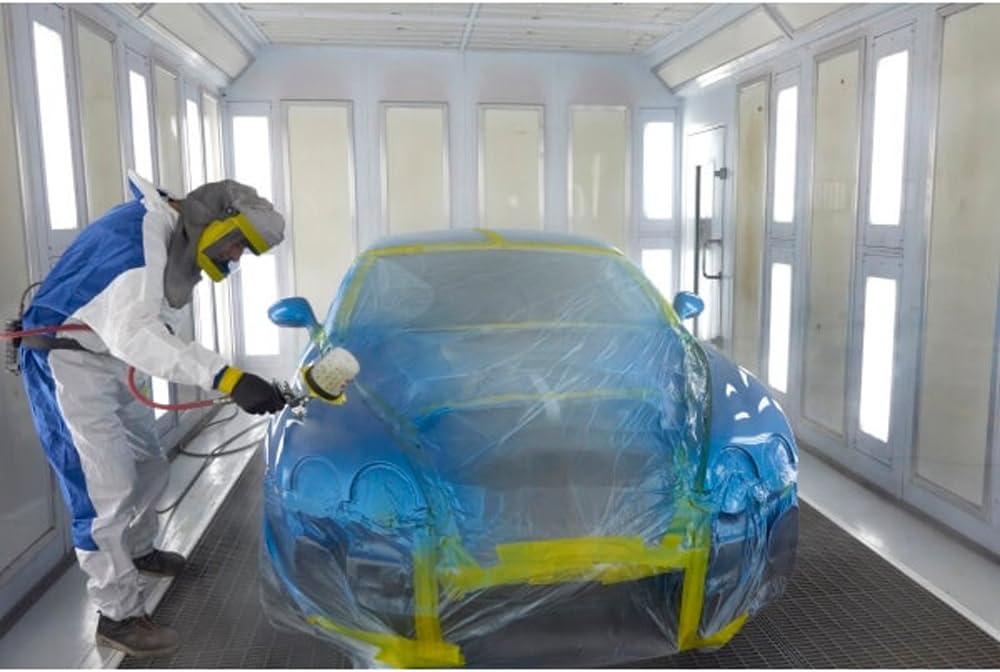 Q1 - 1-1/2 inch (36mm X 55m) Premium High Performance Automotive Yellow Masking Tape - High Temperature - Case of 24 Rolls