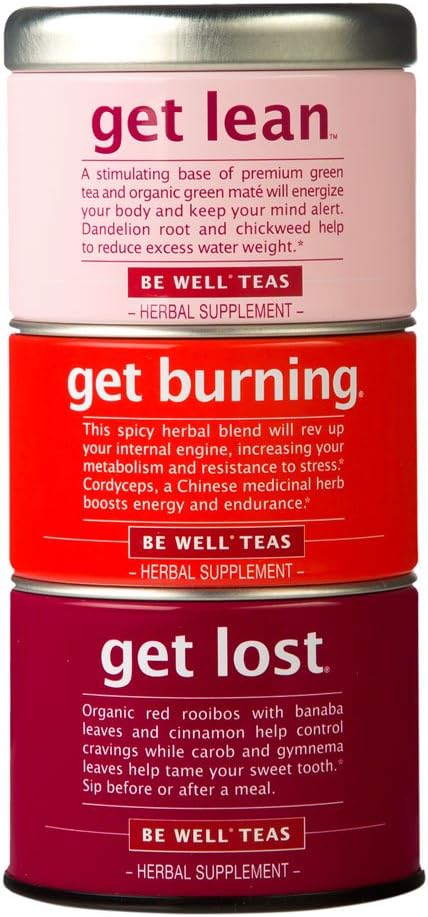 The Republic of Tea – Get Lost Stackable Tea Tin, 42 Tea Bags, Herbal Blend Teas, Gluten Free