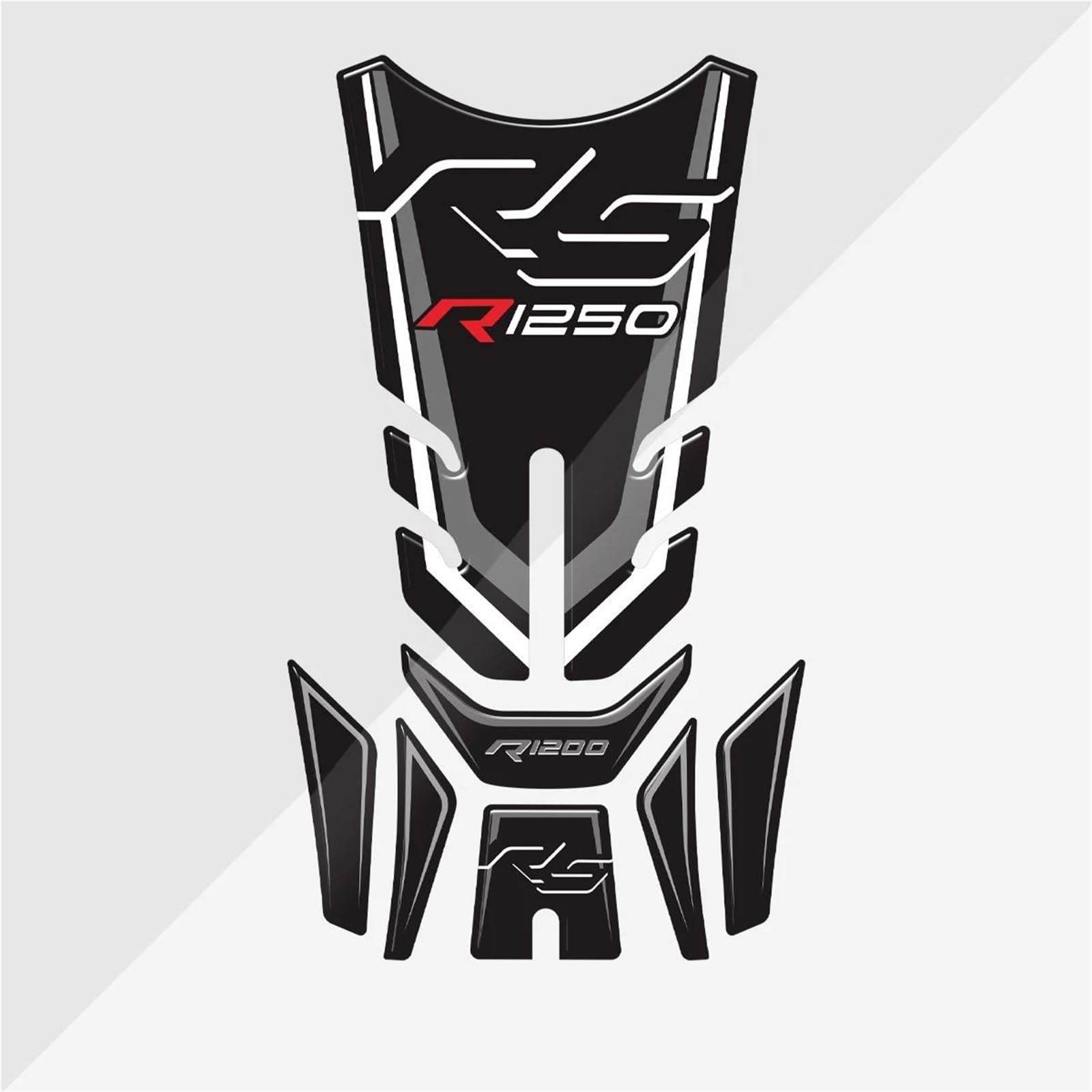 Motorbike Stickers Motorcycle Fuel Tank Sticker for BMW R1250RS R1250 RS R 1250 Gas Decal Decoration Stickers Traction Pad Fuel Tank Protection Pads(Color3)