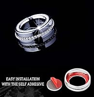 Vista 5 de CONGCONG Bling - Pomos de audio de cristal brillante con diamantes de imitación para tablero de Mercedes Benz