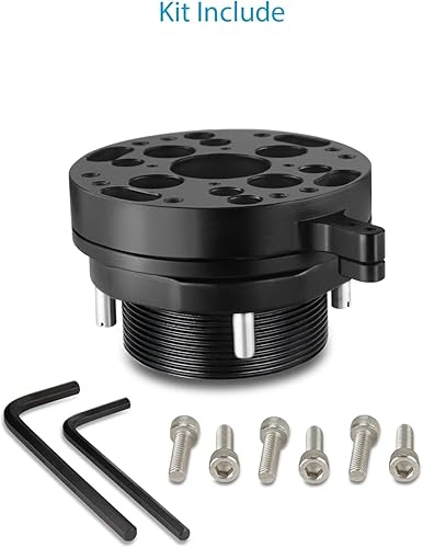 Miniatura 6 de PROAIM Placa de cardán Mitchell con tuerca de castillo y bloqueo para la mayoría de adaptadores de montaje de cardán. patrones de orificios