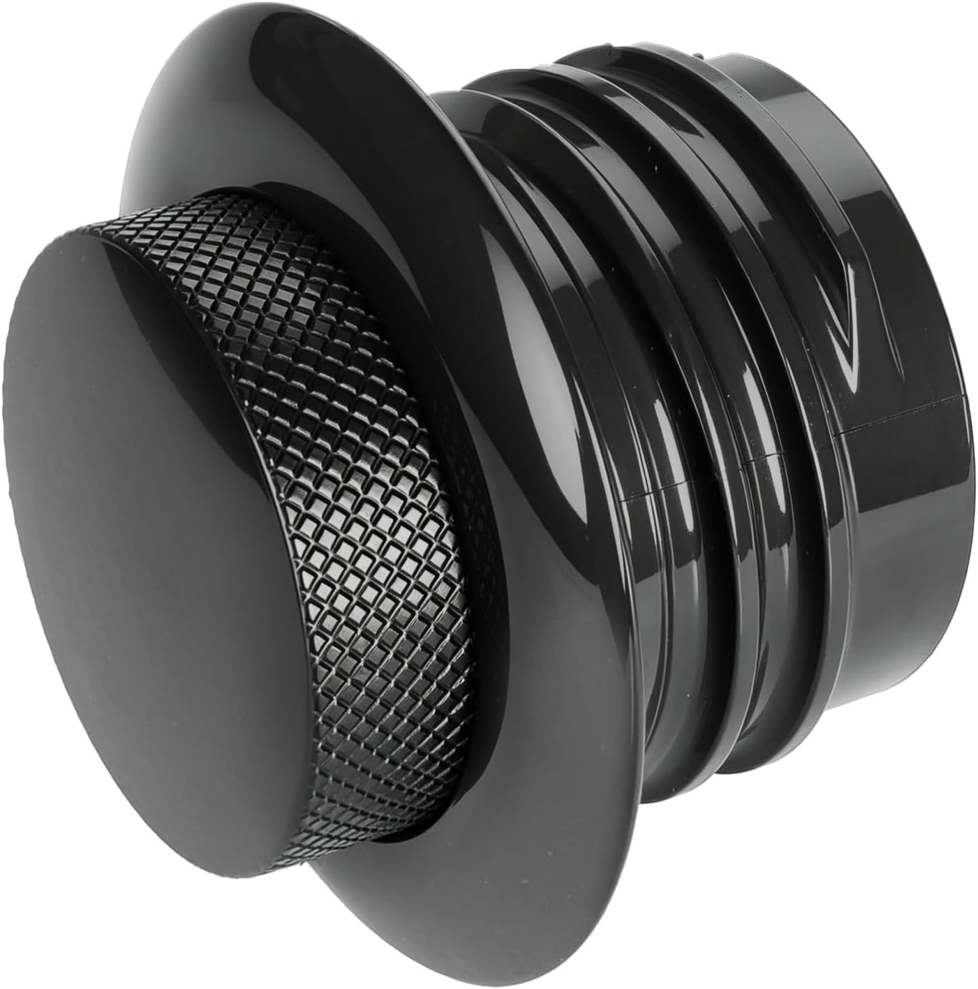 Motorcycle Fuel Tank Pop-Up Gas Cap CNC Flush Pop Up Gas Oil Tank Cap Fit for H-arley Tour King Sportster XL Softail Dyna 1992-up (Black)