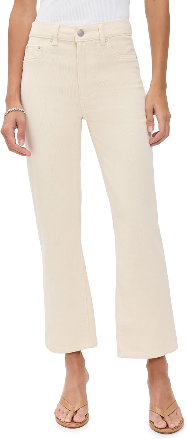 DL1961 Women's Patti Straight High Rise Ankle Corduroy Jeans