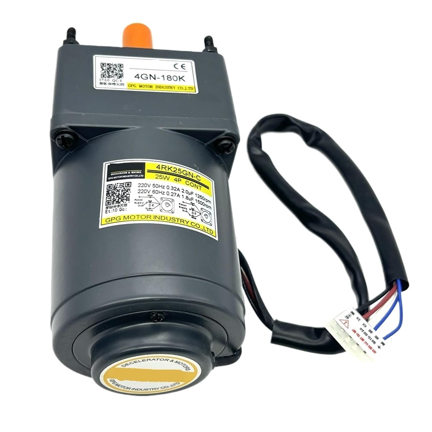 1Pcs 80mm Outer Dia 25W 220V AC Electronic Starter with Gearhead 4RK25GN-C 4GN-180K