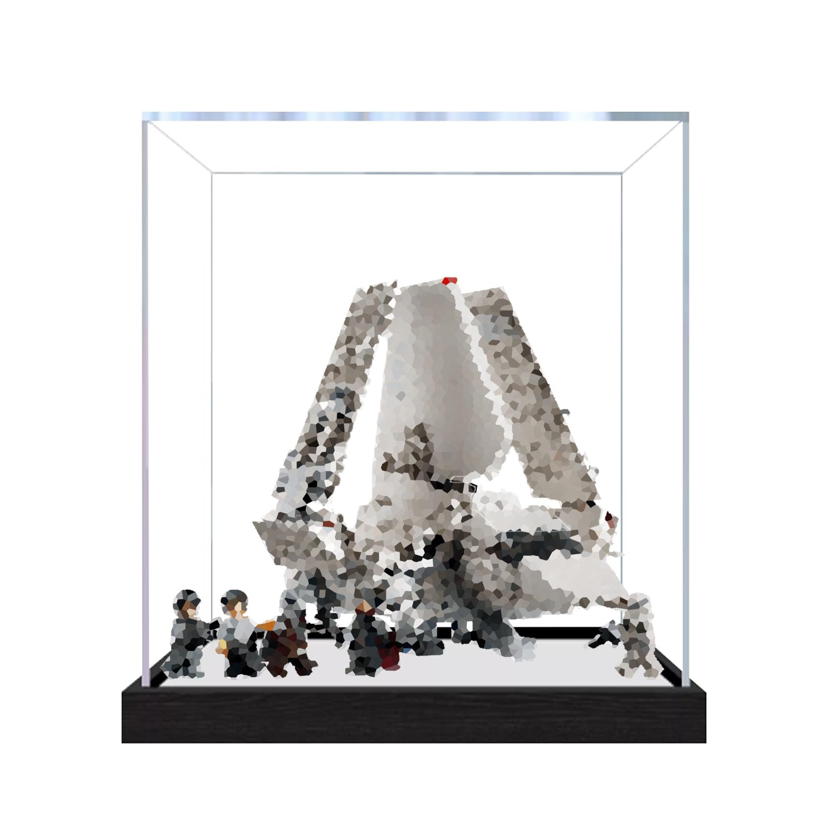 Dustproof acrylic Display Case for Le-go 75459 Shuttle Model-display box only (StyleC 3mm)