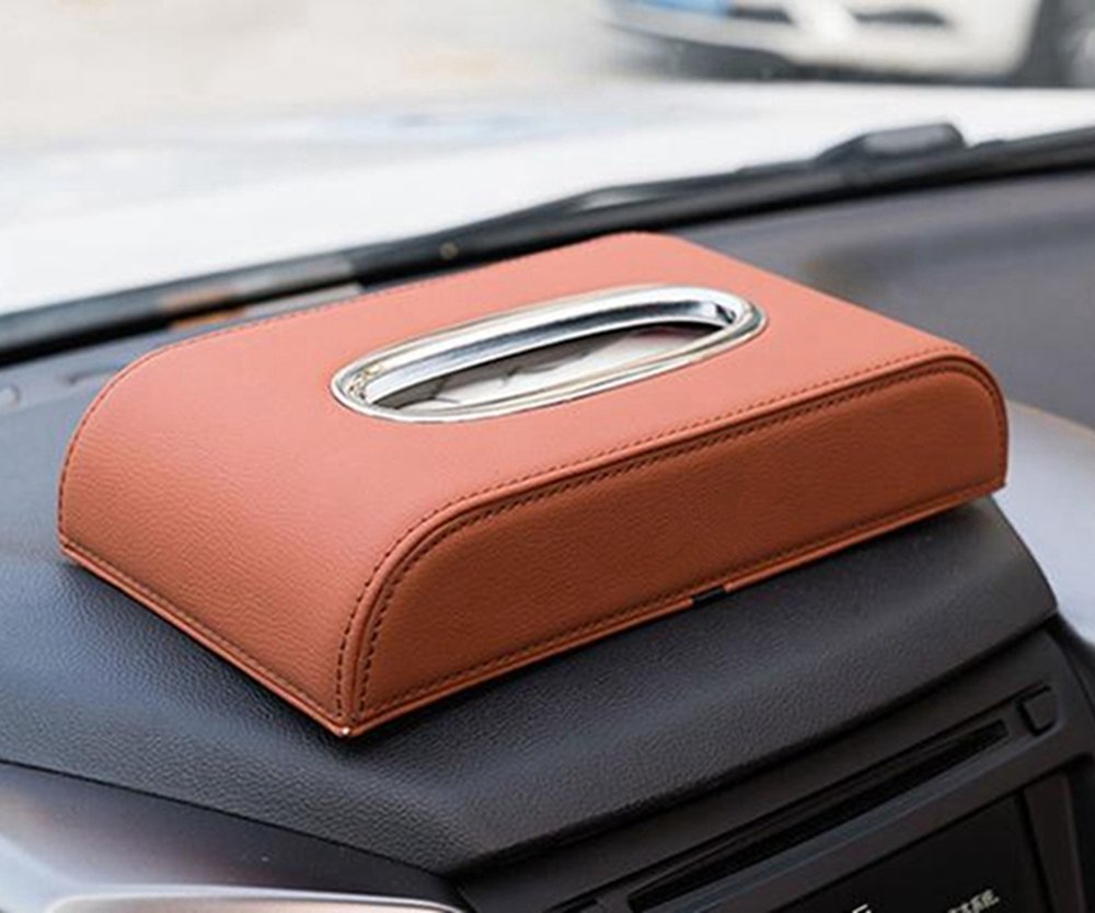 Amazon | 車用ティッシュカバー PUレザー ファッション 多機能 収納