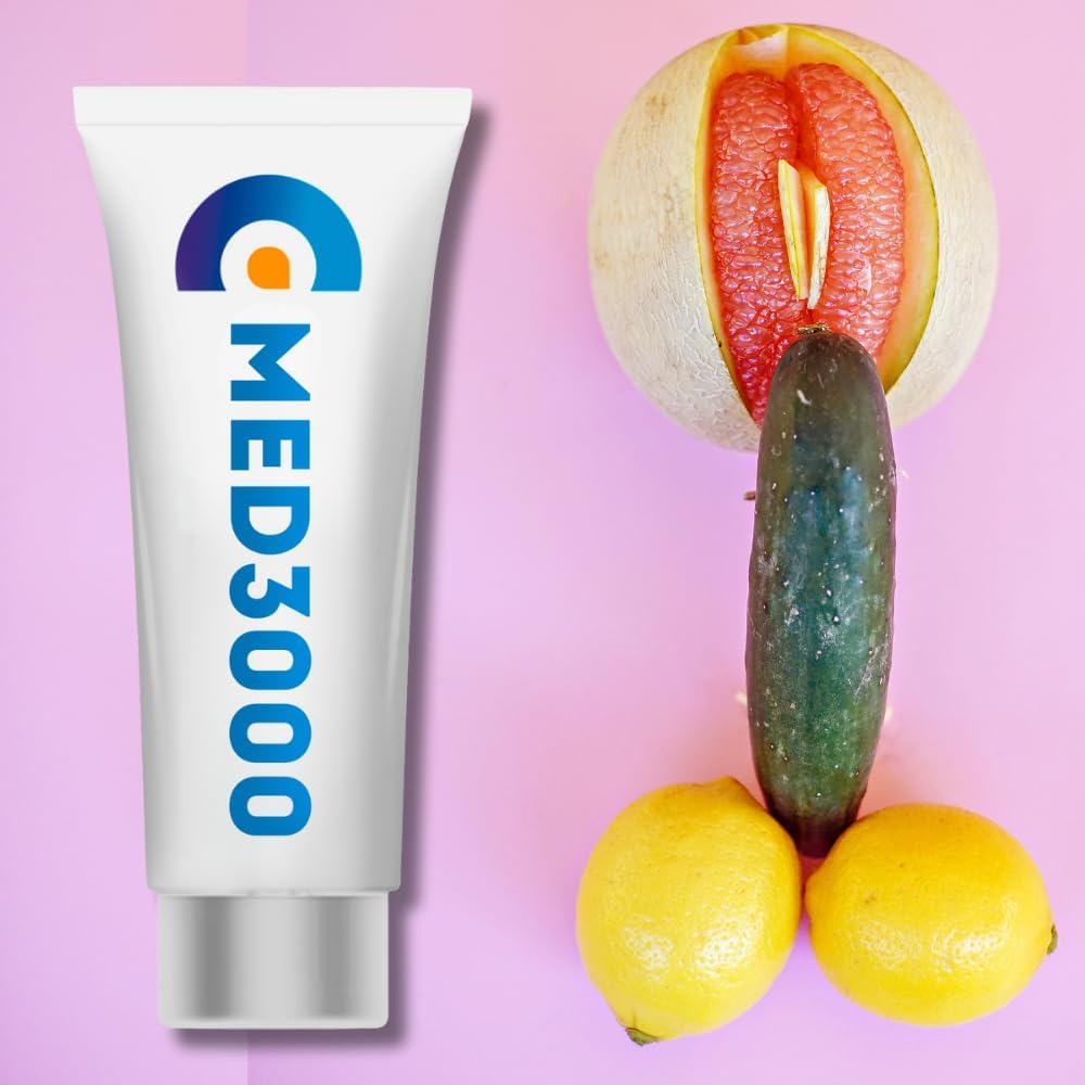 ED Cream for Men to Get Hard Fast Acting Erectile Dysfunction Gel for Men, 1.75 Fl Oz (Med3000 ED Cream)