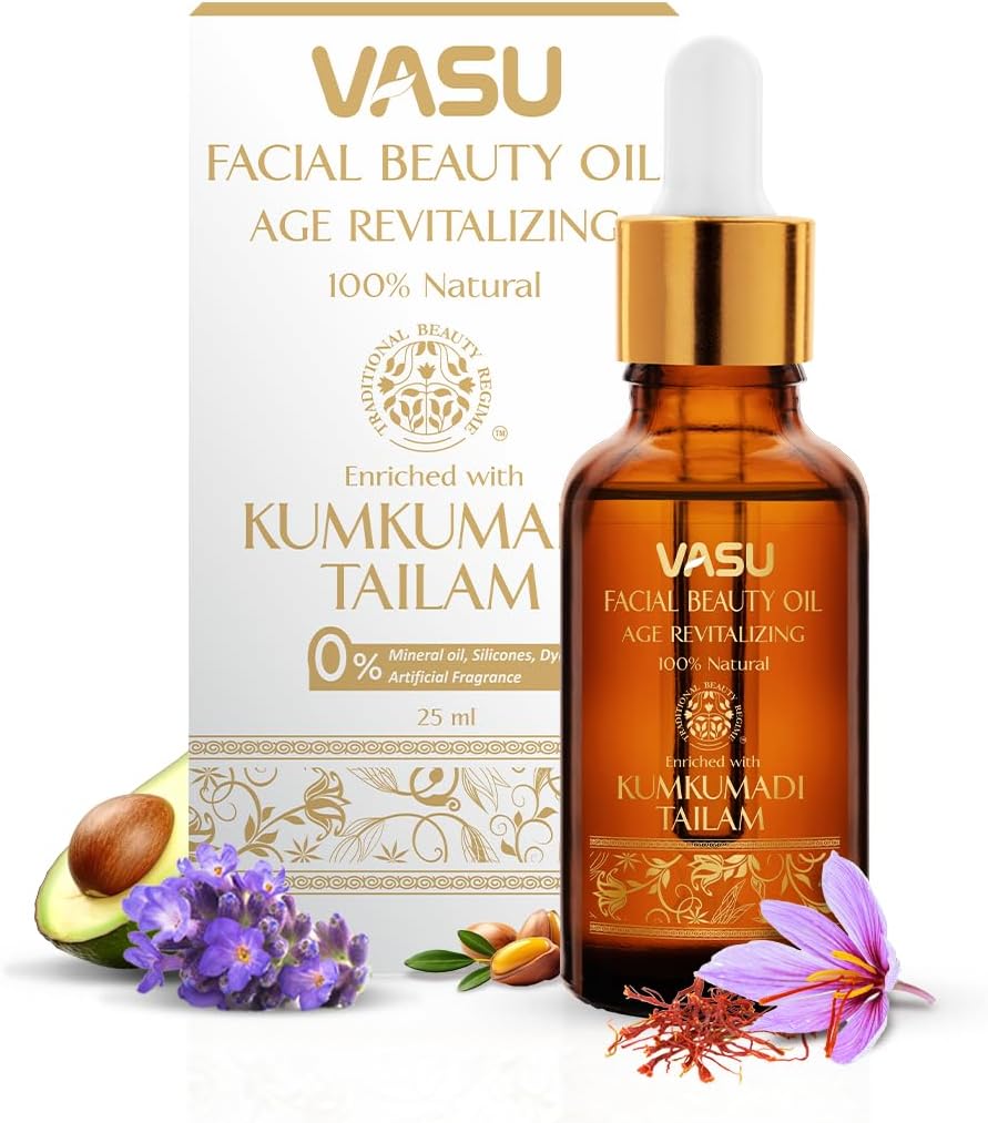 Vasu Facial Beauty Oil - With Kumkumadi Tailam