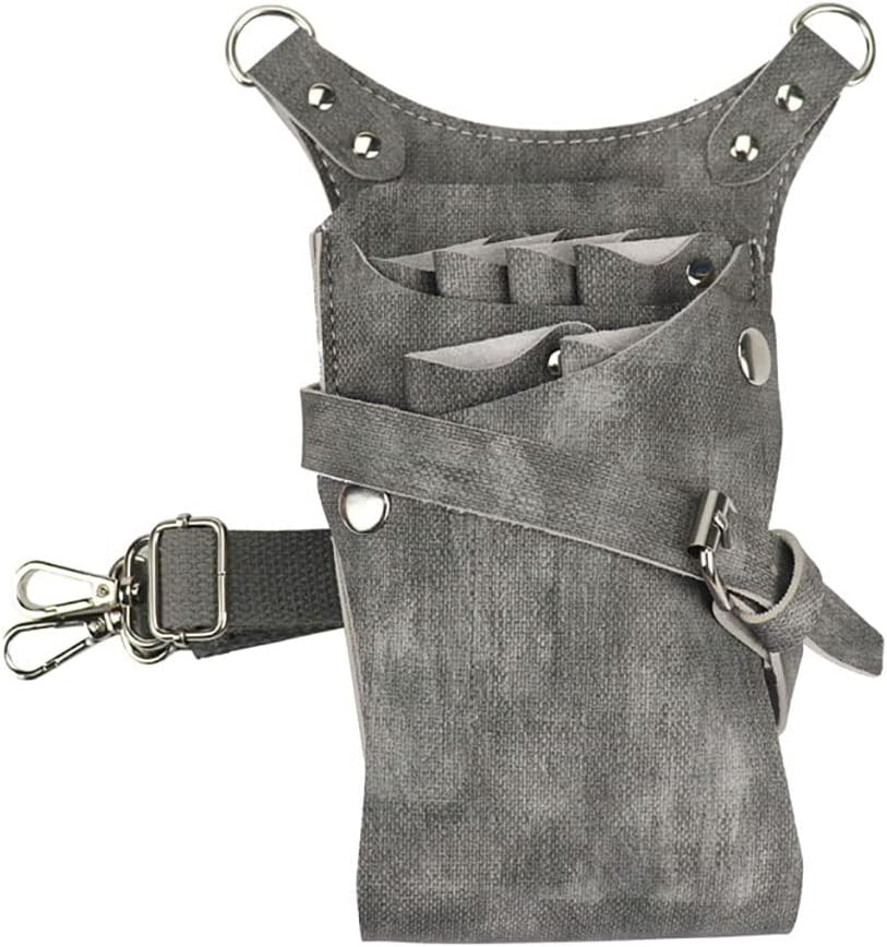 Hair Scissor Holster Pouch Holder Tool Salon Waist Pack Belt Bag PU Leather Clips Comb Case Hairdressing Barber