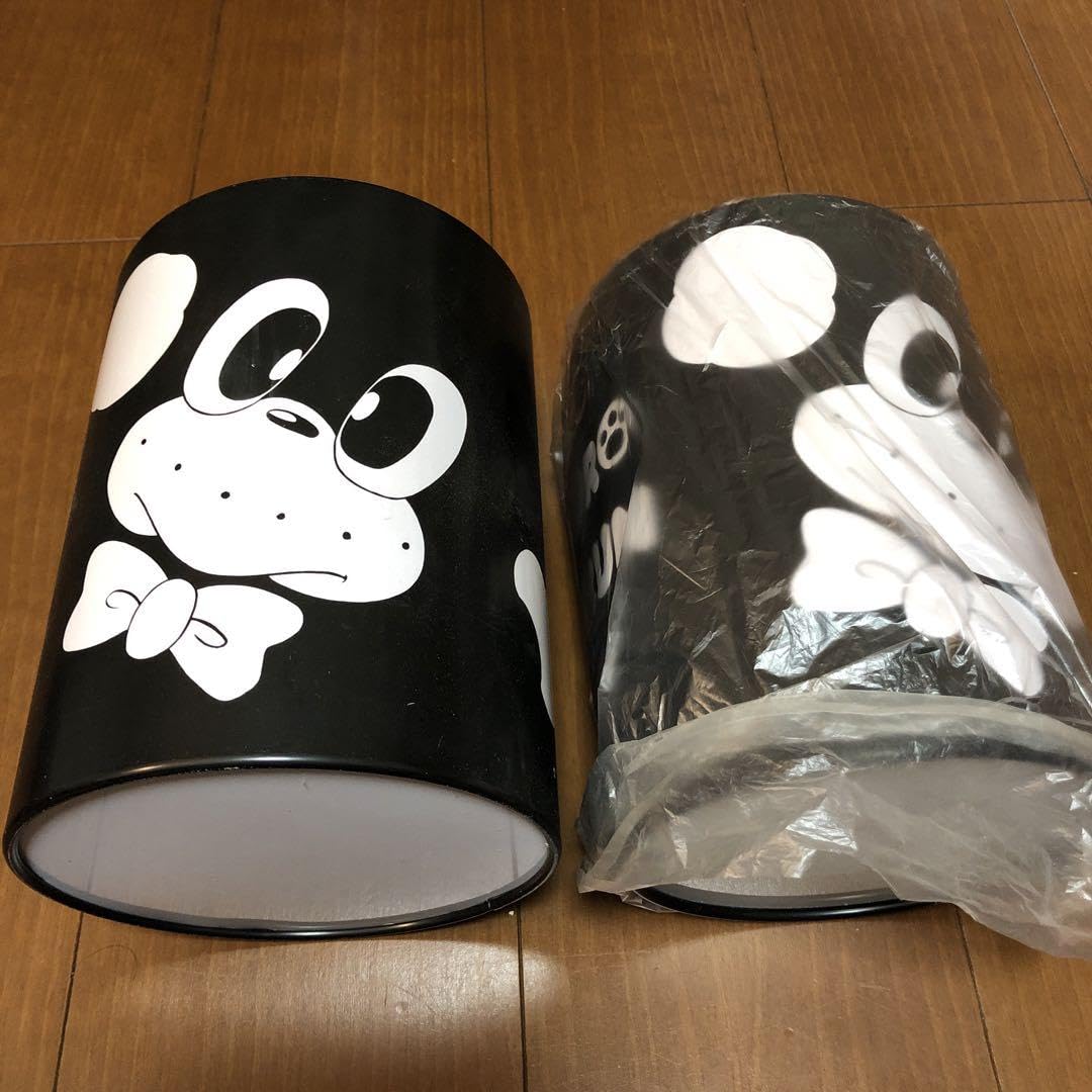 Amazon.co.jp: Retro 2-Piece Steel Trash Can Bulk Dust Bin