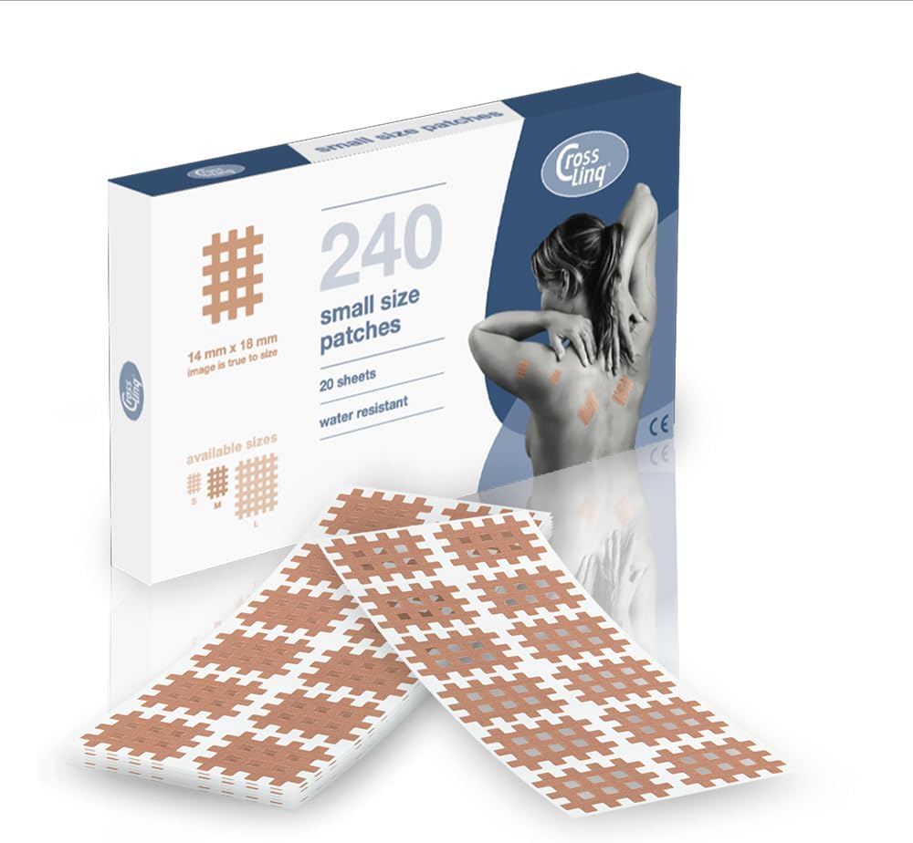 Crosslinq Acupressure Cross Patches for Acupuncture, Scars & Muscle Pain