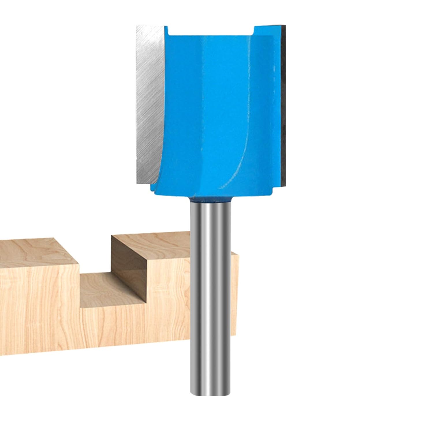 ROOCBIT Straight Cut Router Bits 1/4-Inch Shank Double Flute Straight Router Bit 1 Inch Cut Dia.: Tools & Home Improvement