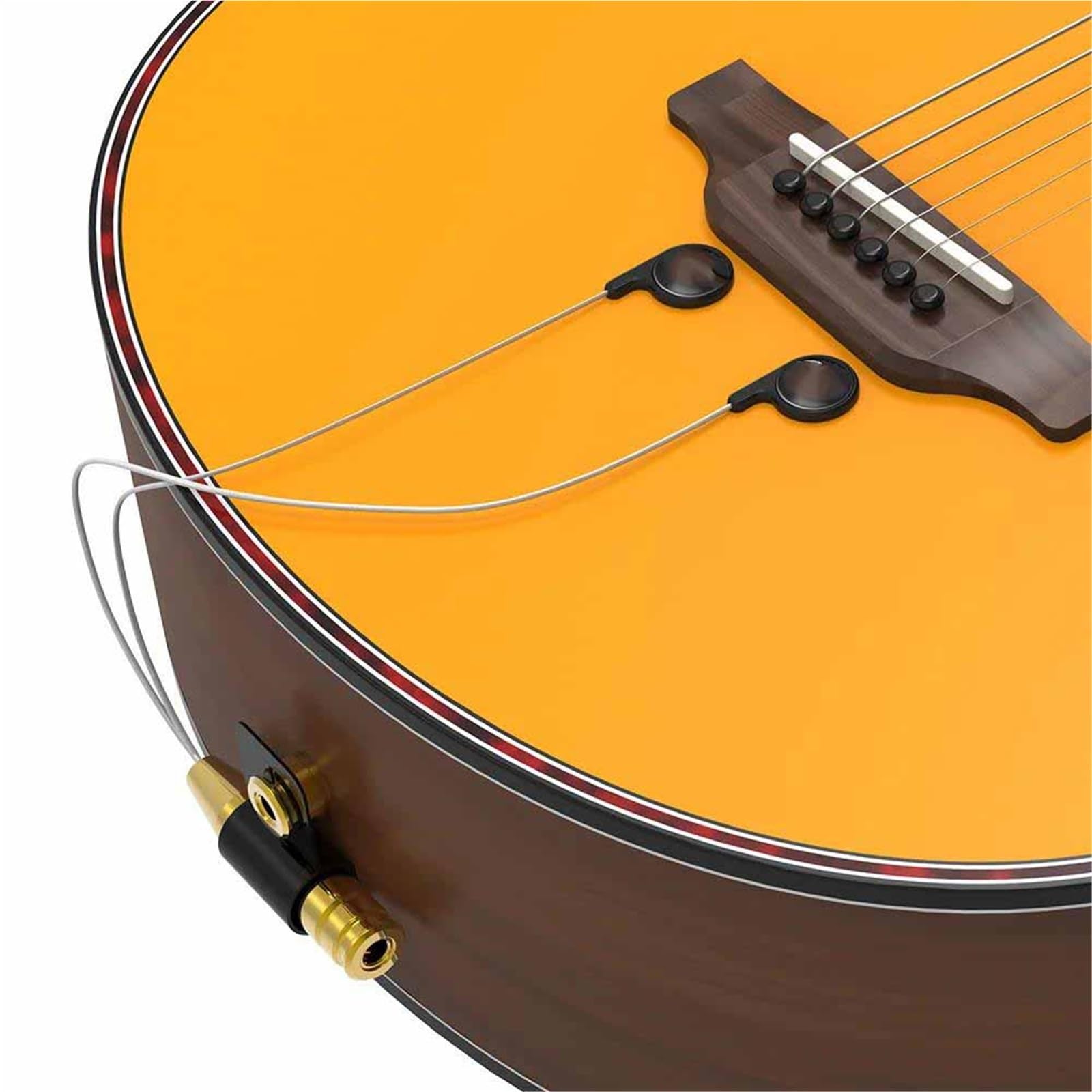 Pickup Per Chitarra Acustica Strumento Musicale Adesivo Pickup Per Chitarra | Contatto Piezoelettrico Microfono Chitarra Acustica Ukulele Violino