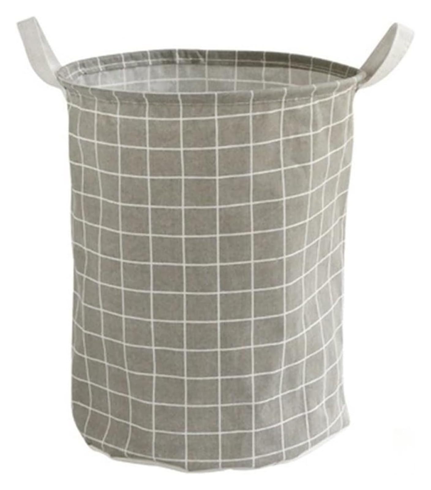 Basket Storage Box Kitchen Laundry Cotton and linen dirty clothes foldable round waterproof bucket clothes