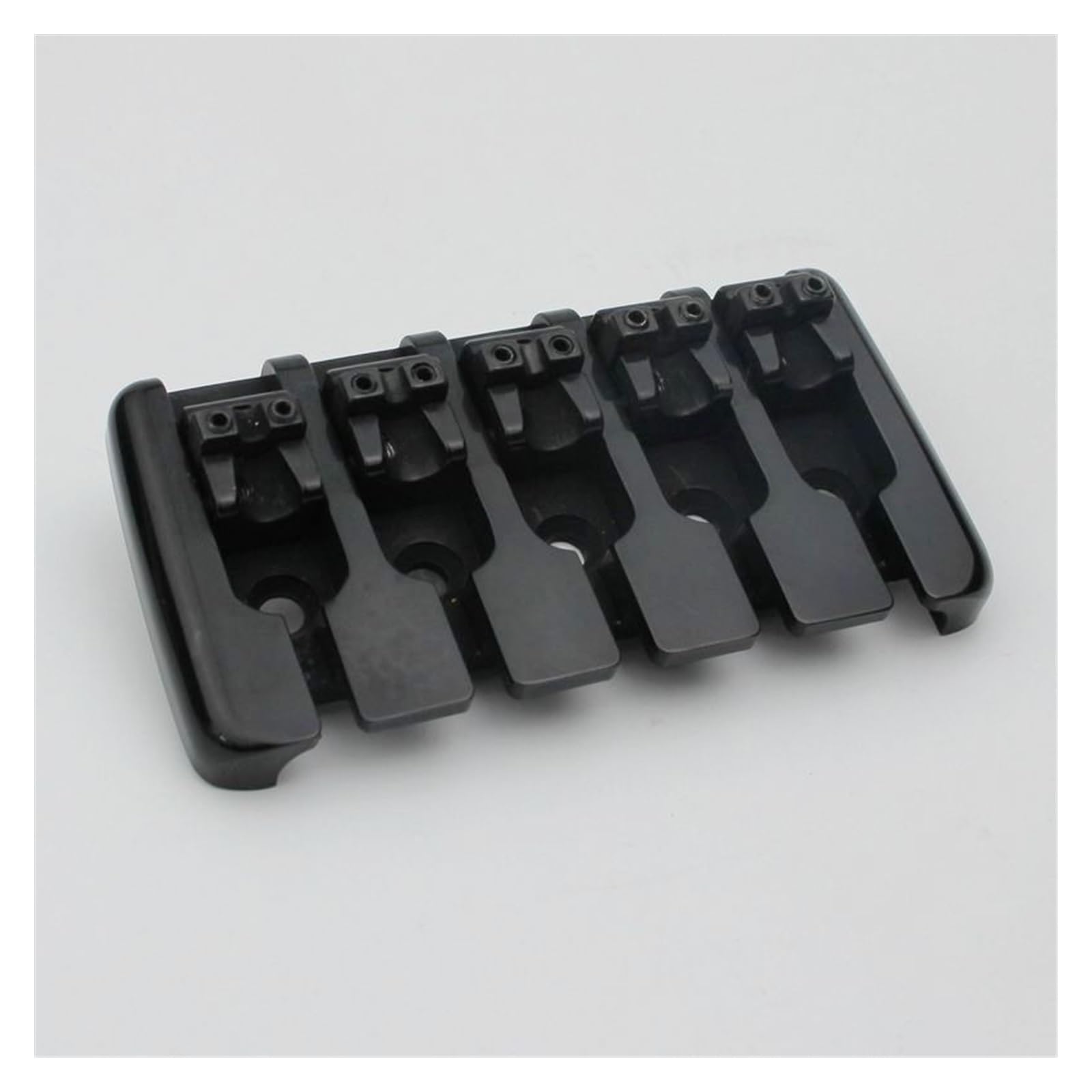 mostków do gitary elektrycznej Mostek Do Gitary Elektrycznej Czarny 5-strunowy Masywny Mostek Do Gitary Elektrycznej
