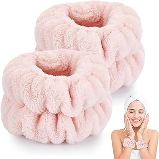 Dorbetar Wrist Bands for Washing Face, Spa Wristbands for Washing Face, Microfiber Wrist Towels for Washing Face, Face Wash Wristbands, Arm Bands for Washing Face for Woman Children