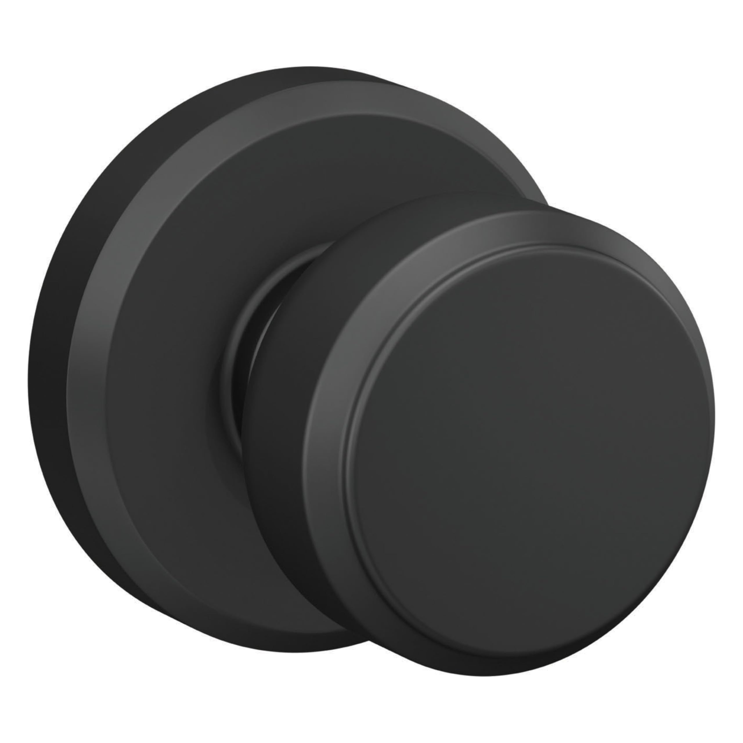 Schlage F170 BWE 622 GSN Bowery Kapı Tokmağı Greyson Trim, Tek Taraflı Dönmeyen Kukla Kapı Kolu, Mat Siyah