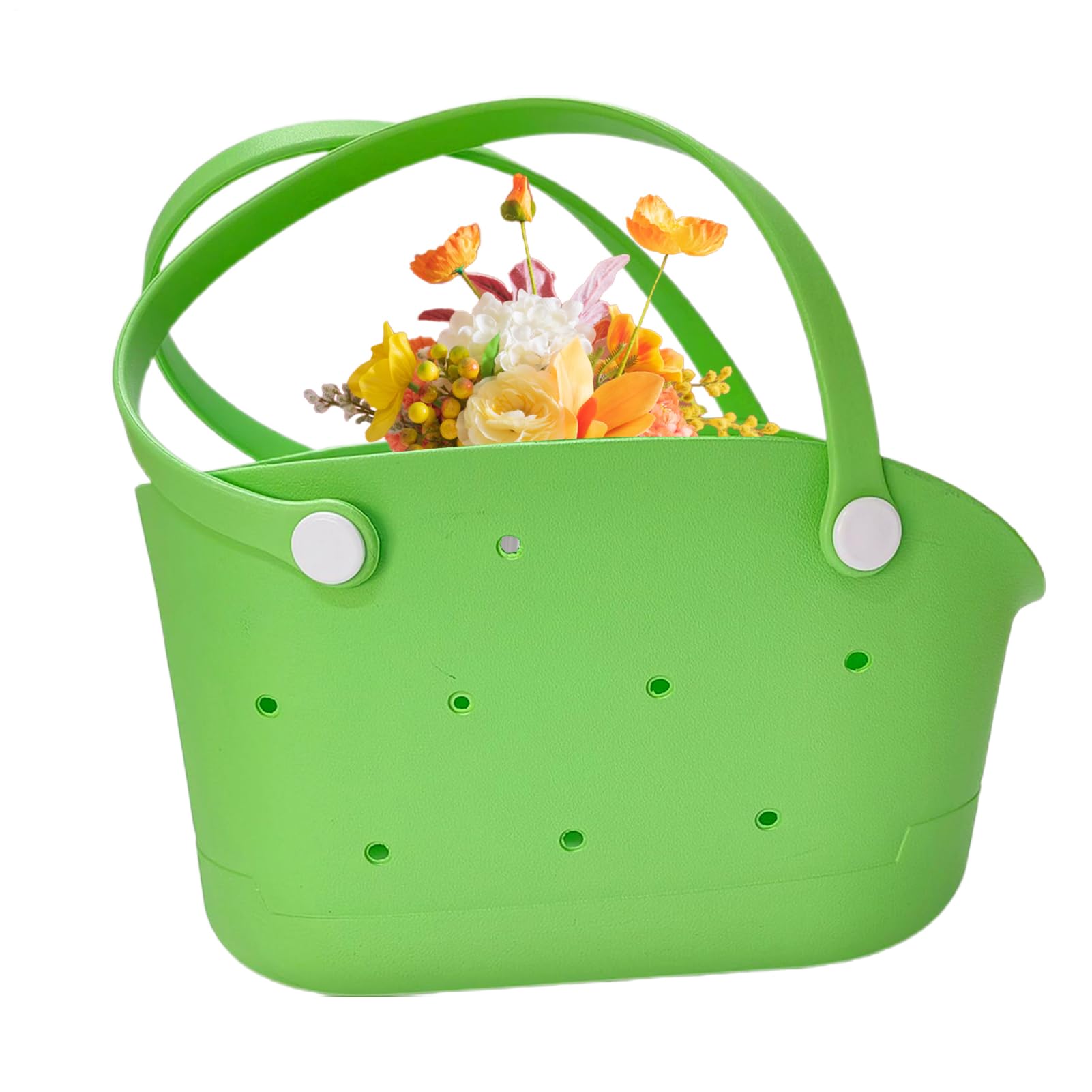 Borsa da spiaggia in gomma, borsa tote impermeabile, lavabile a prova di sabbia, accessorio da viaggio alla moda, organizer da piscina di grande capacità con design leggero, elegante borsa estiva da