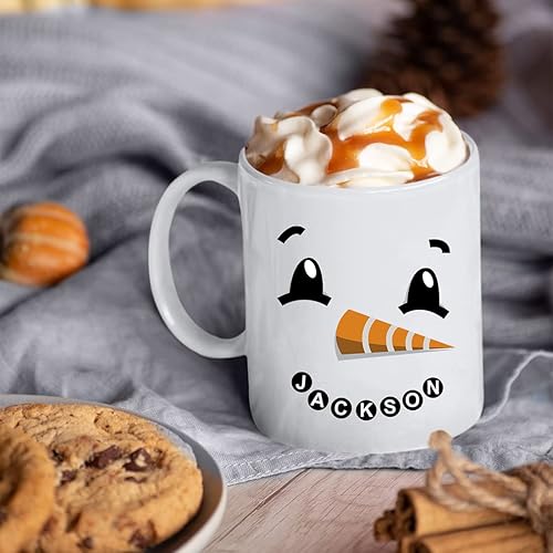 Miniatura 50 de Yeh Gift Tazas de Navidad personalizadas. Taza de café personalizada con tu nombre y nombre de miembro de la familia. Regalos familiares para Ver