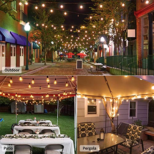 image for Brightown Outdoor Patio String Lights 100Feet G40 Backyard Lights with
