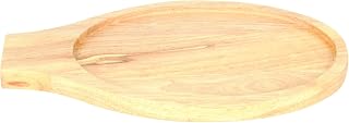 TrueCraftware- 12-1/4" x 8" Fajita Board Beech Wood- Stackable Fajita Steak Plate Base Perfect for Sizzling Meals Wood Underliner Base Restaurant Home Kitchen