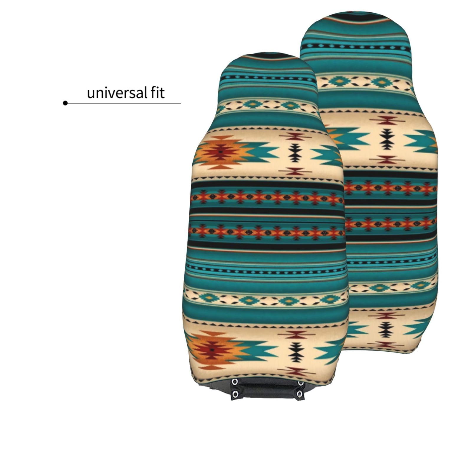 Dreaweet エスニック アステカ柄 フロントシートカバー レディース メンズ 南西部スタイル 運転席プロテクター 車両シートプロテクター カーカバー 自動車アクセ Dreaweet エスニック アステカ柄 フロントシートカバー レディース