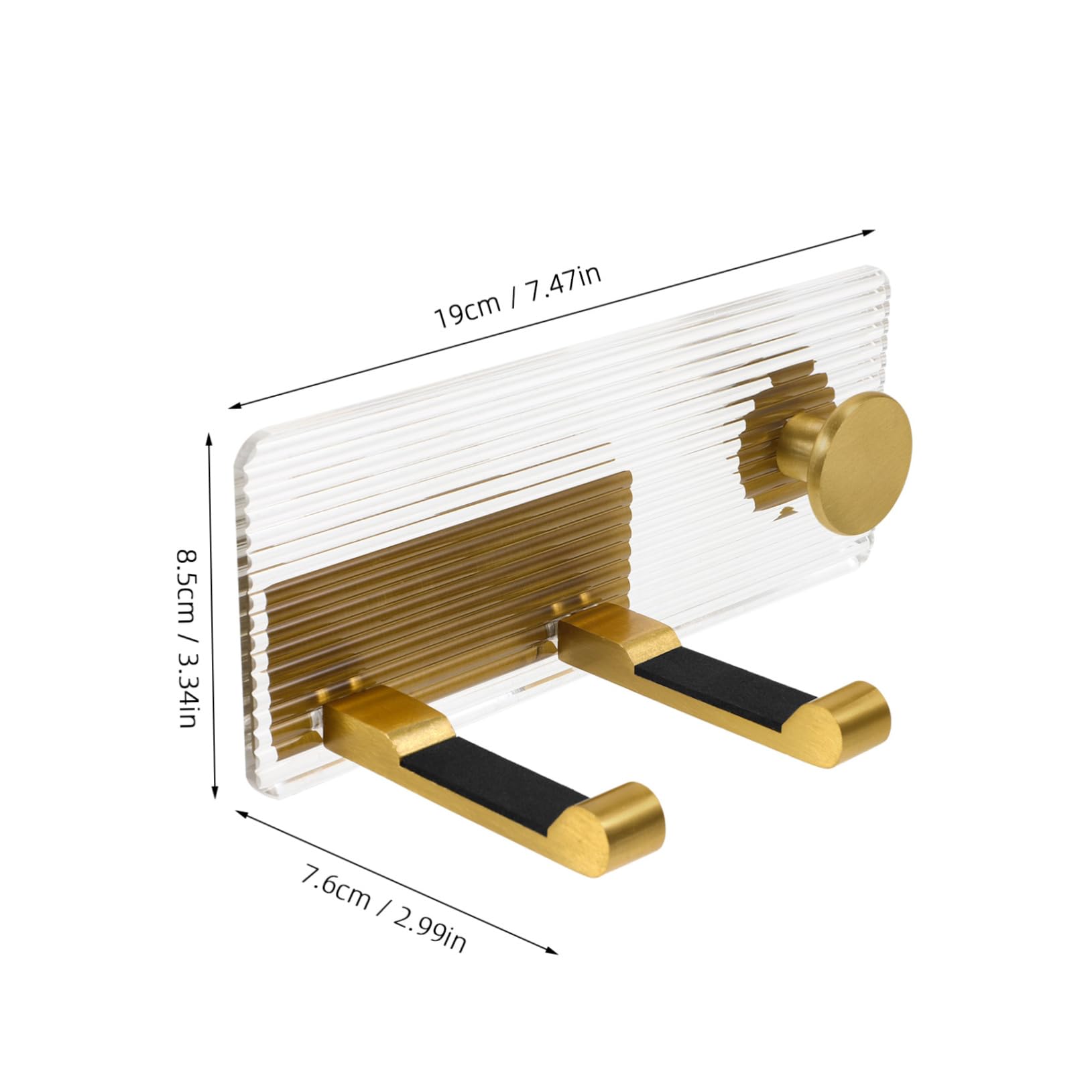 Healeved Modern Hair Dryer Wall Mount Easy Install Hair Dryer Hanger Elegant Bathroom Organizer