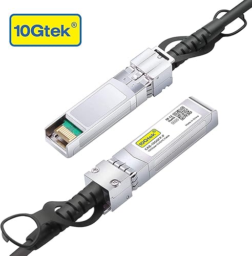 Miniatura 2 de 10Gtek Cable Twinax SFP+ DAC 10G, SFP+ a SFP+ conexión directa de cobre pasivo para Cisco SFP-H10GB-CU0.42M, Ubiquiti UniFi, Meraki, Mikrotik,