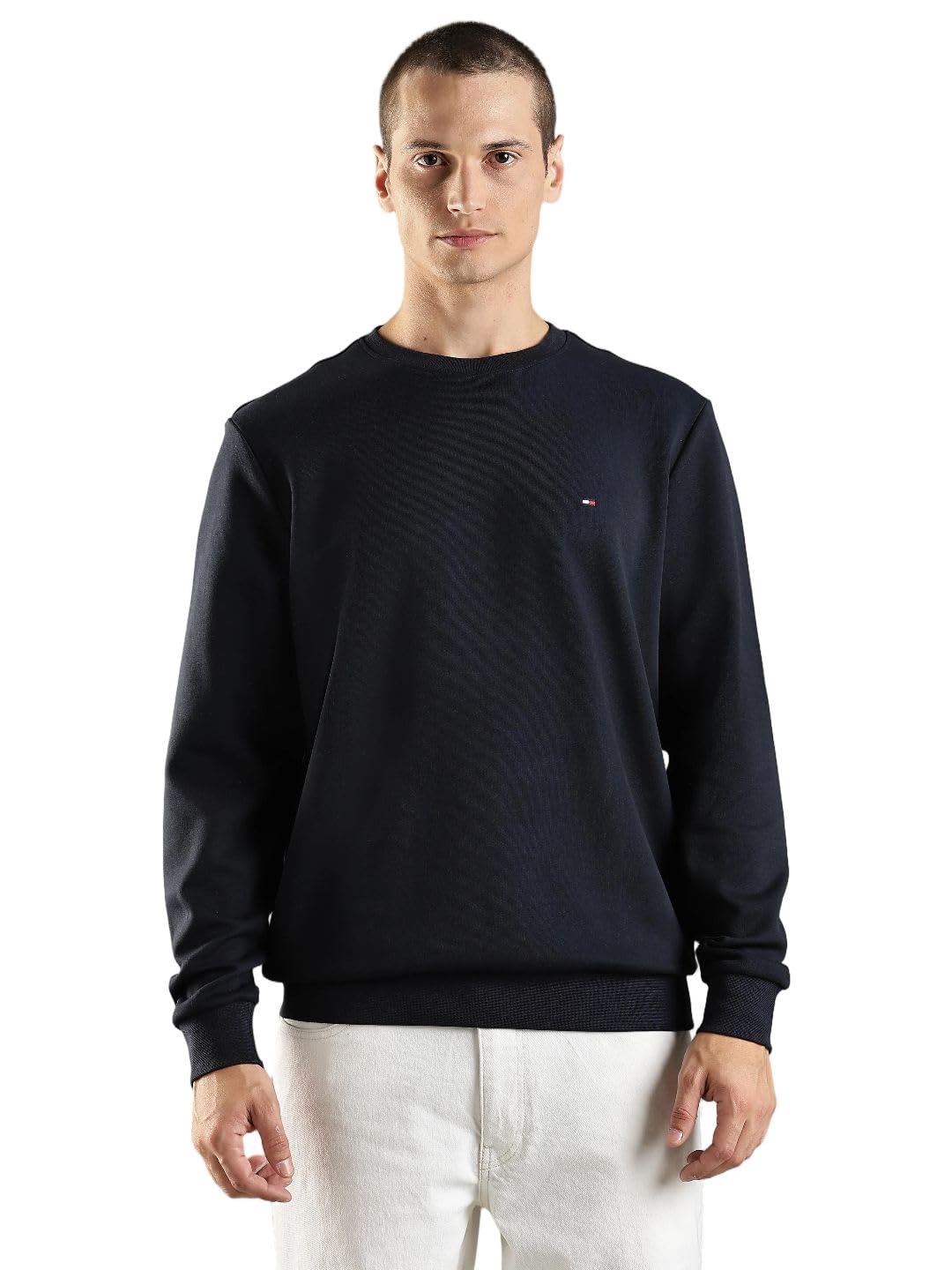 tommy hilfiger Solid Regular Fit Cotton Sweatshirt-picture-15