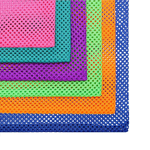 Frienda 6 Pieces Mesh Stuff Sack, 12 X 18 Inch Durable Nylon Mesh Drawstring Laundry Bag For Rinsing Beach Toys, Seashell Collecting, Mesh Bags And Travel (Multicolor) #TOP5