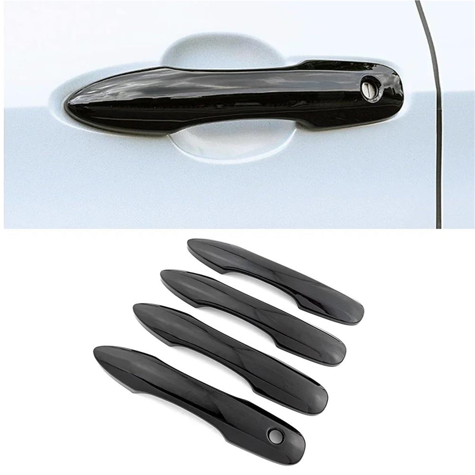 NOHEEU Car Door Handle Cap Decorative Outer Cover Shell for Toyota for Prius 2016-2024(Style 5)