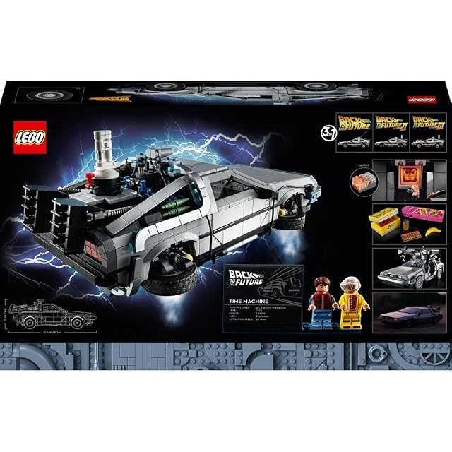 Foto 6 de 6 de LEGO - Modelo de Construcción de Coche Delorean Máquina del Tiempo de Regreso al Futuro LEGO Icons - 10300