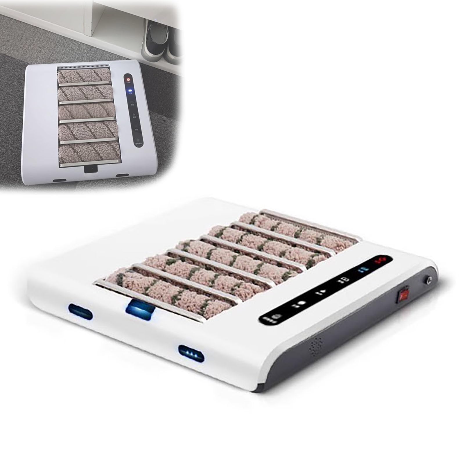 Kit per la Pulizia delle Scarpe, Macchina Automatica a Batteria per la Pulizia delle Suole, sistemas di Pulizia a Secco, Pulizia Rapida in 5 Secondi, per casa e Ufficio.