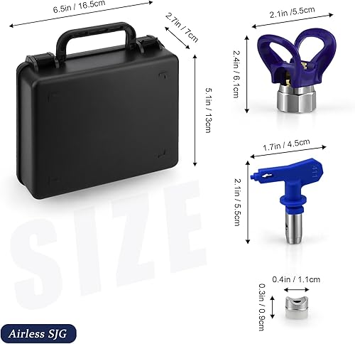 Miniatura 5 de Airless SJG 3 puntas de pulverizador de pintura, punta de pulverización reversible, boquillas de pulverización sin aire, piezas de máquina de