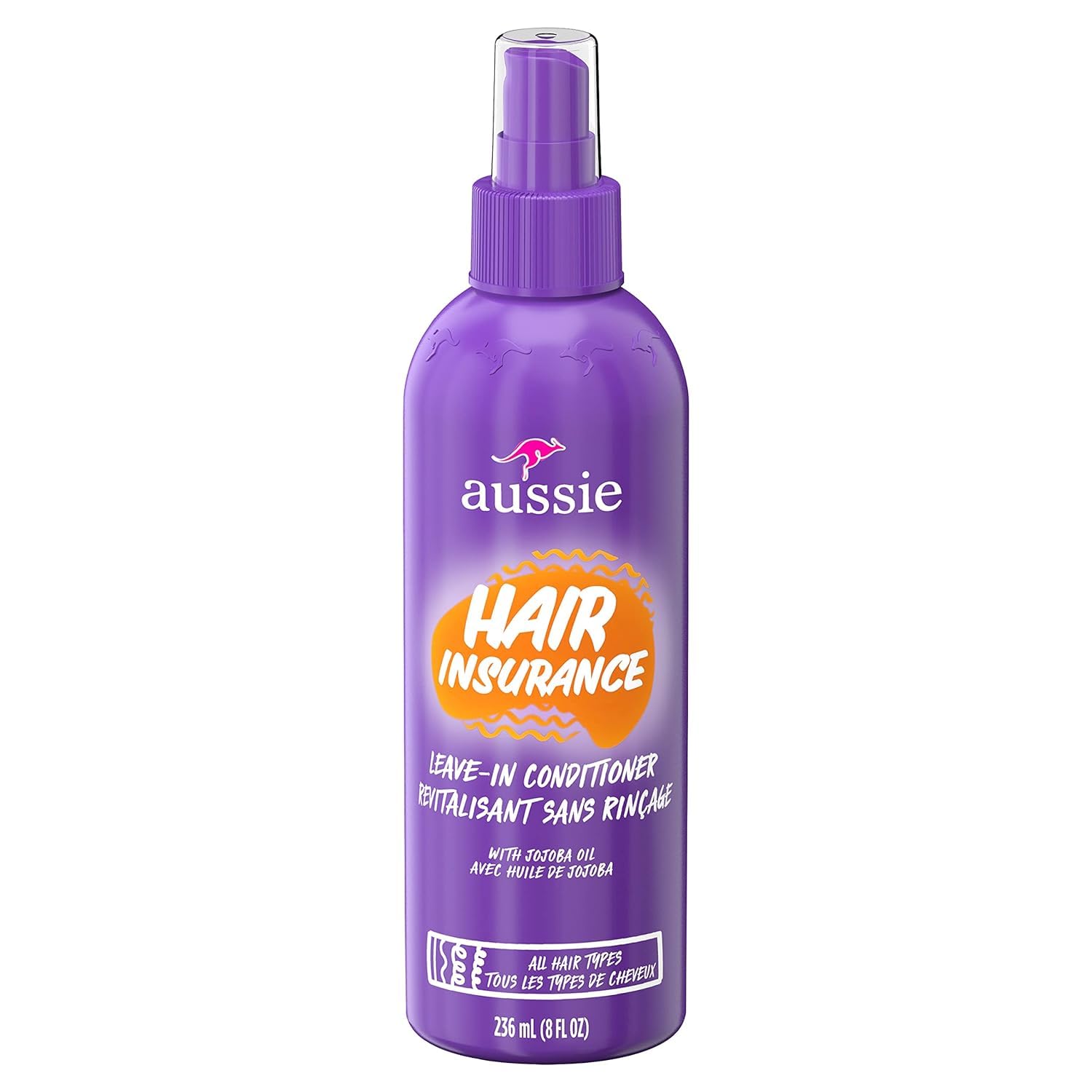 Aussie Conditioner Hair Insurance Leave-In Spray 8 Ounce (236ml) (3 Pack)