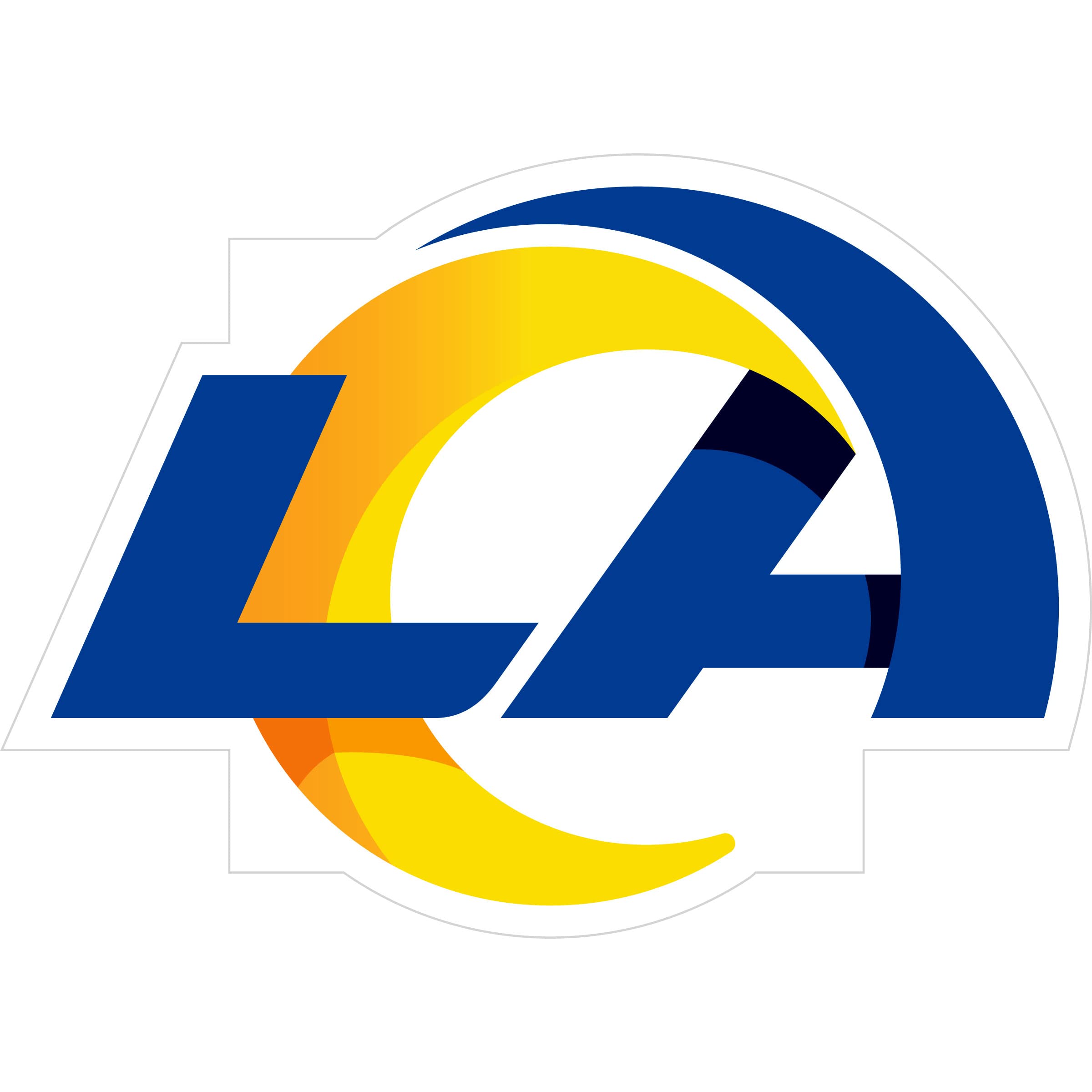 NFL Siskiyou Sports Fan Shop Los Angeles Rams Auto Decal 8 inch sheet Team Color-image-25