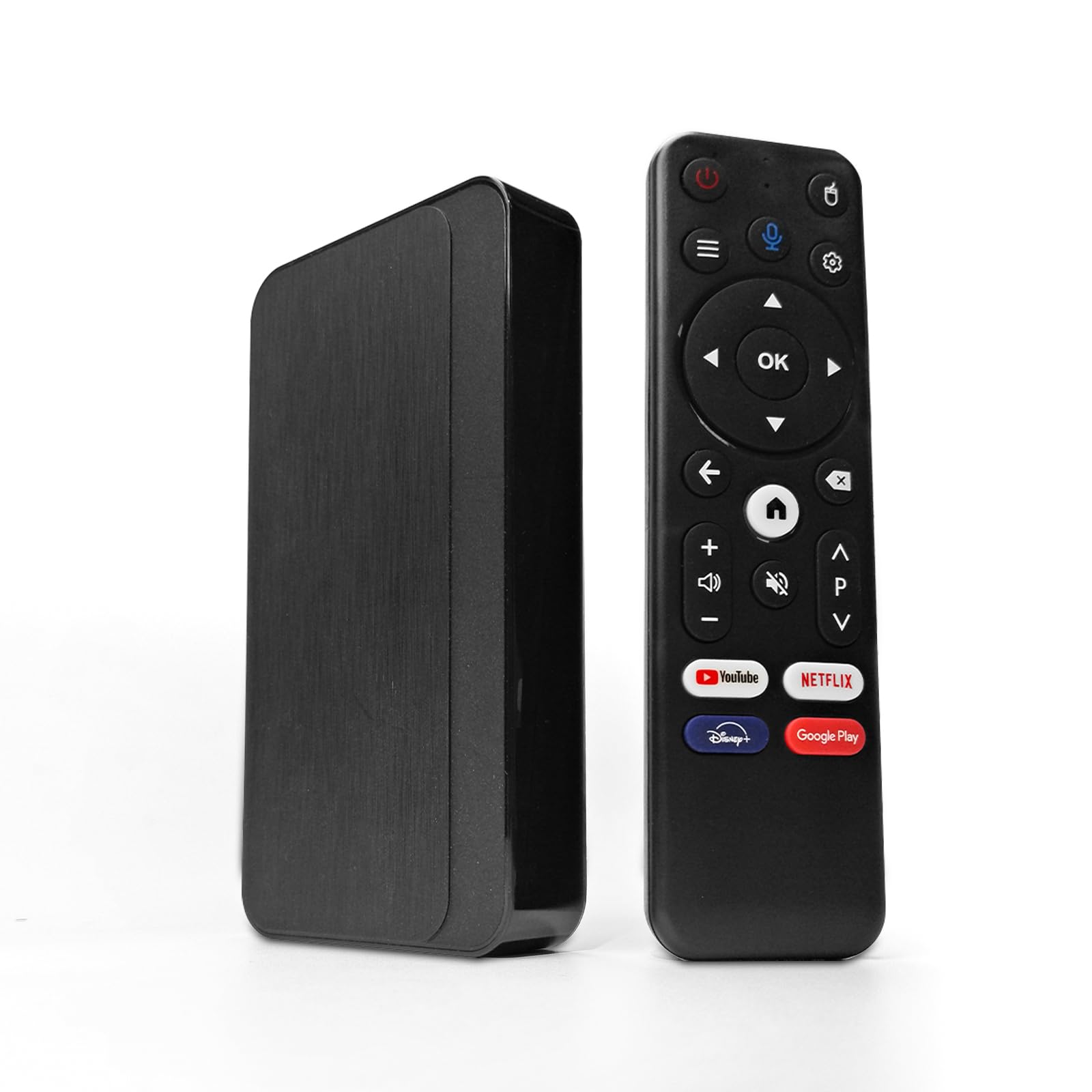 BOXPUT Lemon L2 Android TV Box, Android 12.0 Besturingssysteem/Alwin H618/BT5.4/2.4G/5G Dual WiFi 6/4K Smart TV Box 2GB RAM 16GB ROM Set Top Box con Bluetooth Voice Remote Control