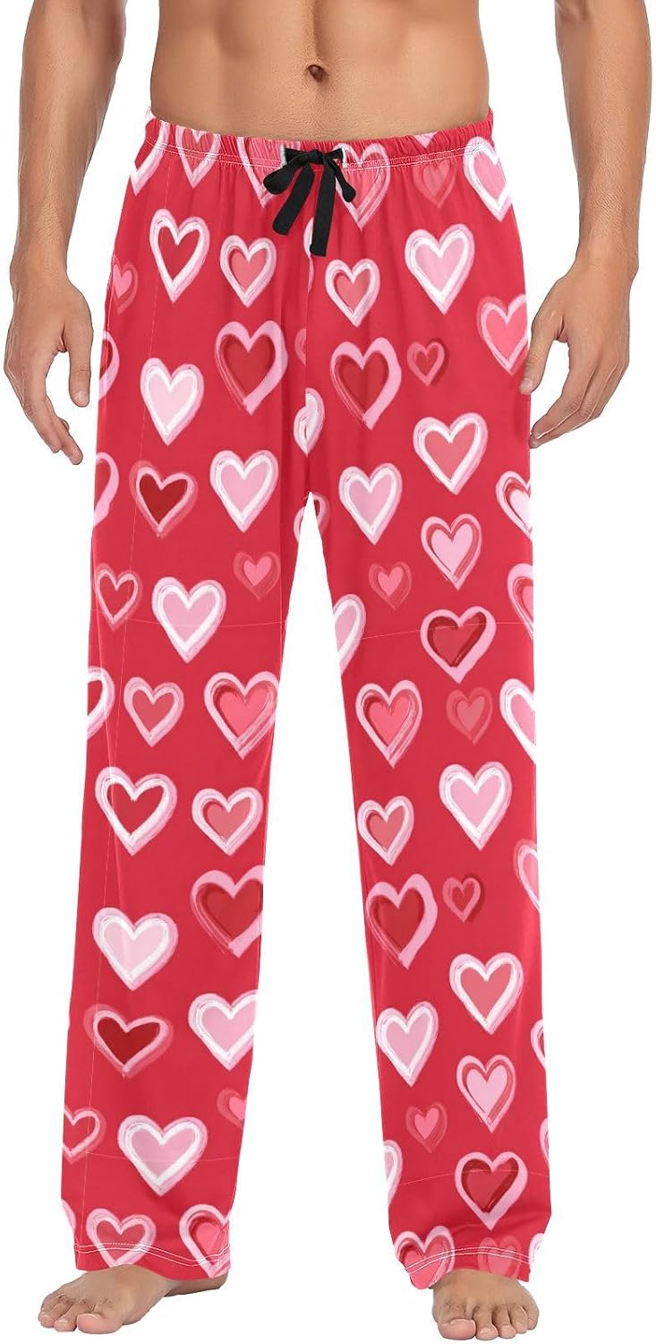 Boccsty Halloween Men Cotton Flannel Pajama Pants Christmas Mens Lounge Sleep PJ Bottoms S-XXL