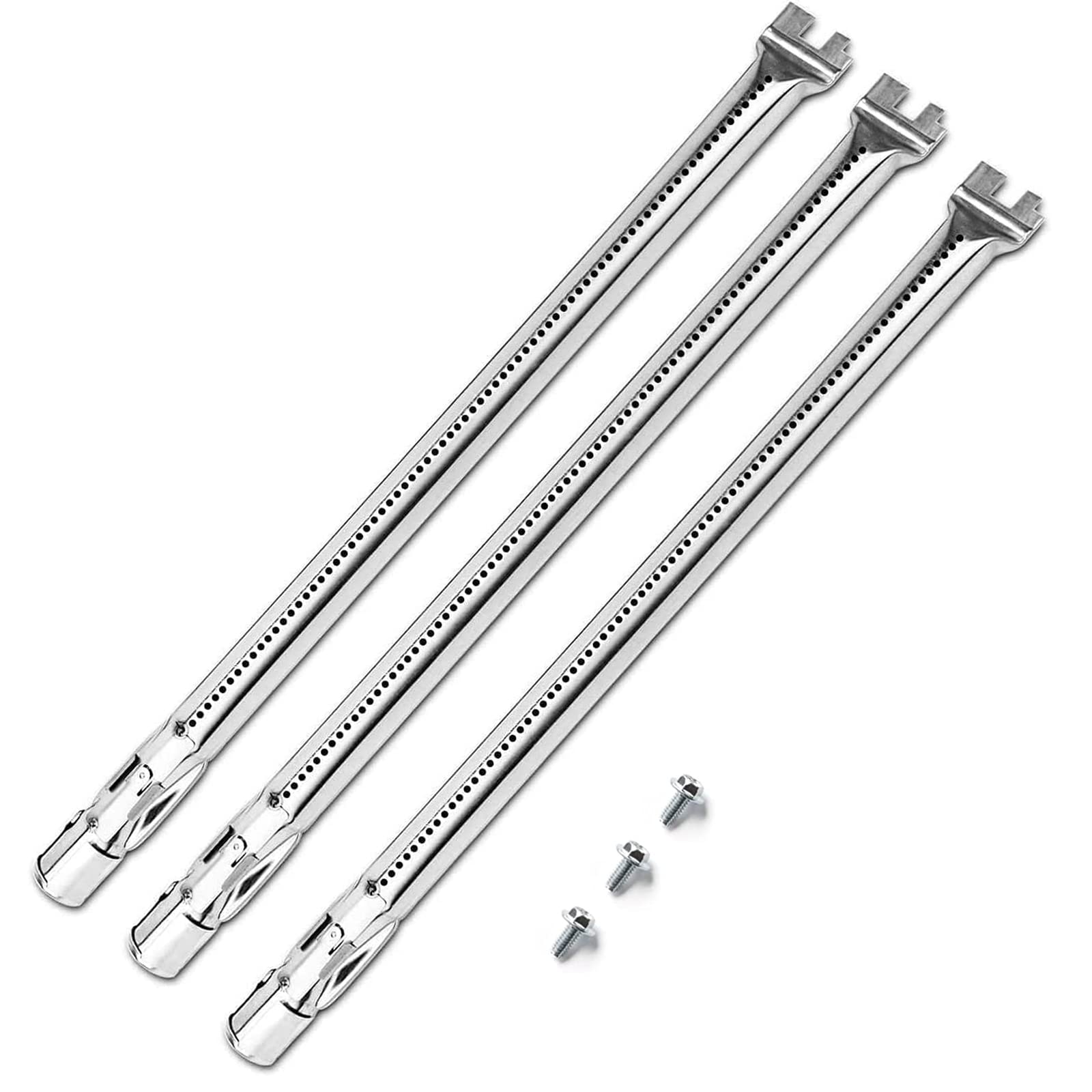 Uniflasy 304 Stainless Steel Grill Burners for Weber 62752, Weber Genesis 300 Series (2011-2016), Genesis E310 E320 E330 S310 S320 S330 Gas Grills with Front Control Knob, Weber Genesis Grill Parts