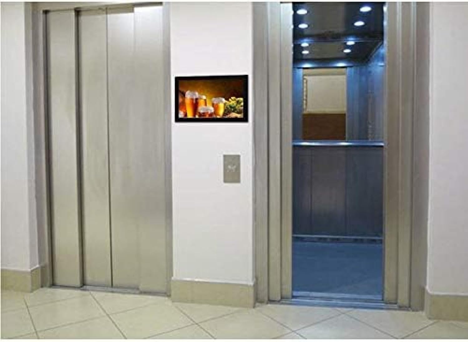 32 Inch Large Size Hd Led Screen Wall Mounted Photo Frame Advertising Player 1920 * 1080 Hd Video Player,
