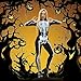 Gerophor Halloween Skeleton Costume Women Cosplay Bodysuit Outfit 3D Print Bone Skull Skinny Catsuit Jumpsuit