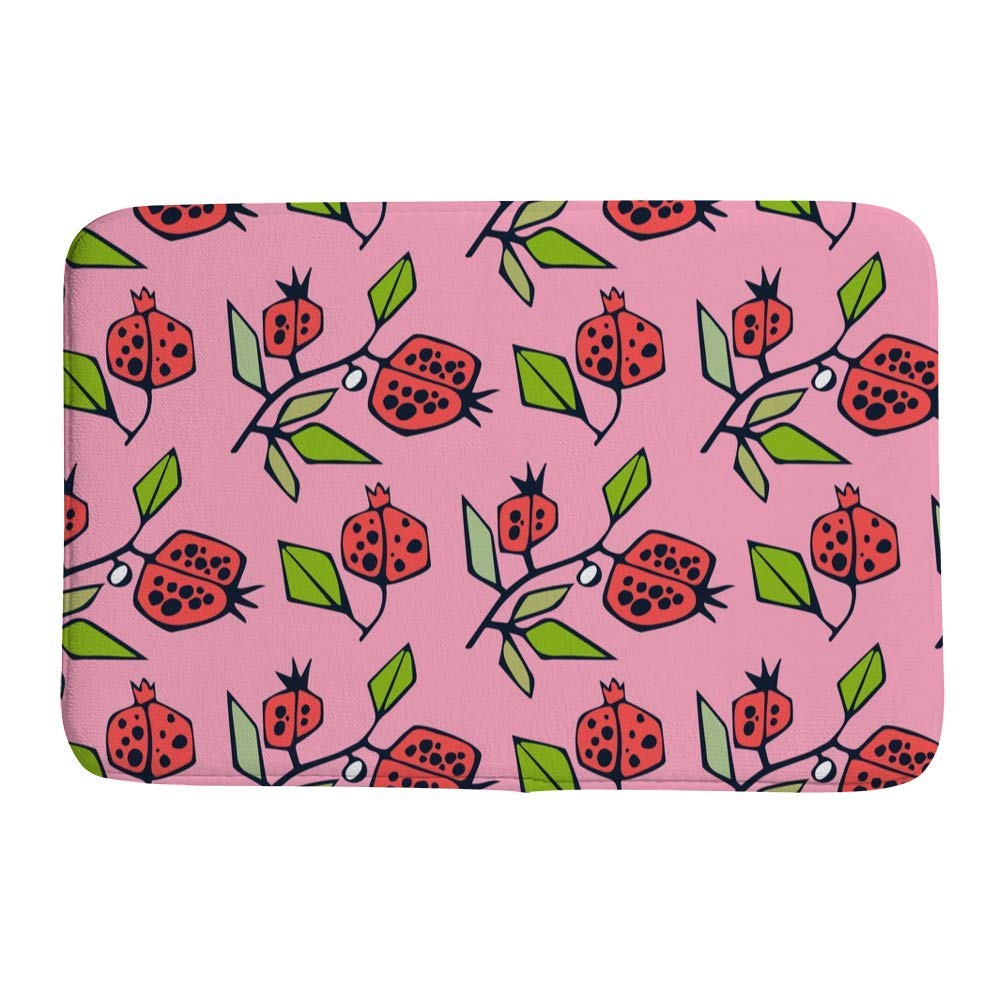 Tapis de bain corail rouge pour réveiller la décoration