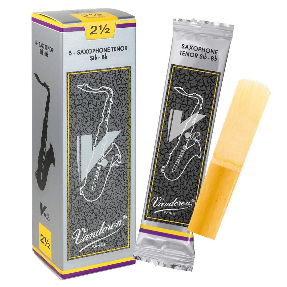 Vandoren V12 Tenor saxophone reeds, box of 5 - Strength 2,5