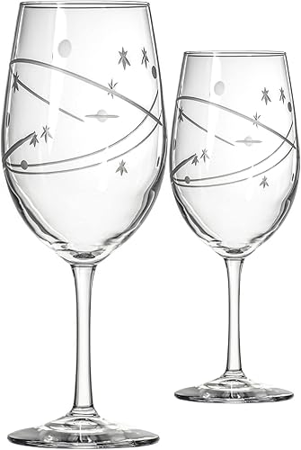 Rolf Glass "Space - Copa de vino multiusos de 18 onzas, diseño de copa hecha en Estados Unidos, cometas, planetas y estrellas, para la sed del