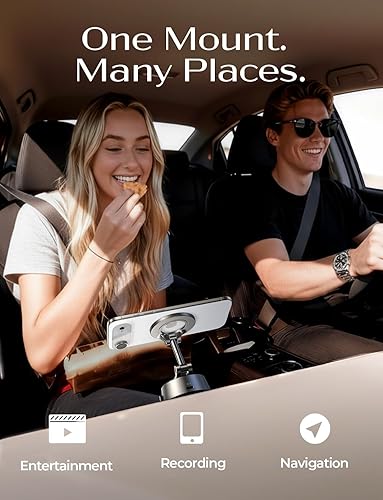 Miniatura 9 de LISEN SuctionPro - Soporte de teléfono para automóvil 【Aspiradora automática 3.0】Soporte magnético para teléfono con ventosa, soporte de automóvil