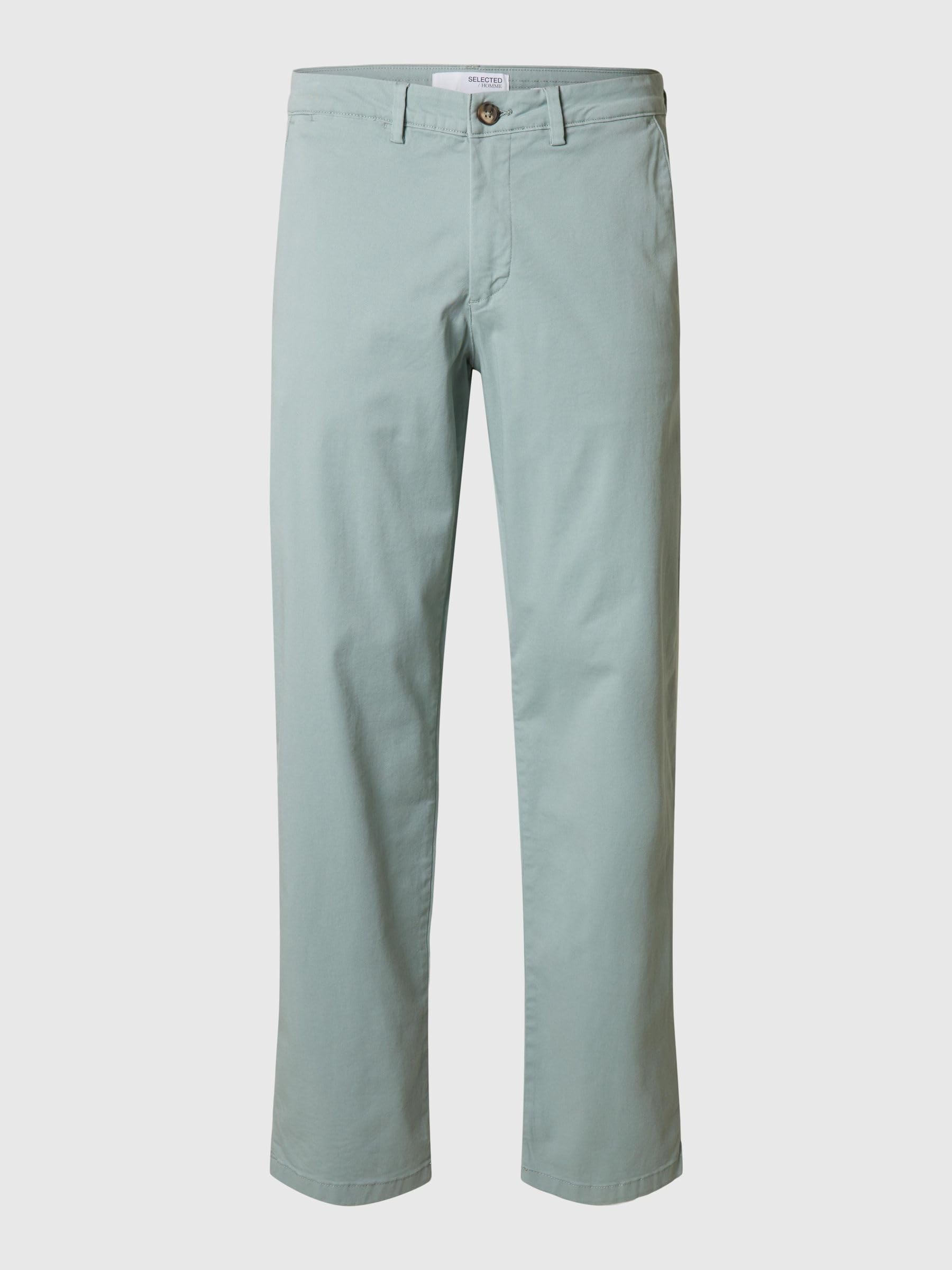 SELECTED HOMME Slhstraight-new Miles 196 Flex Pants W N - Chino Mężczyźni